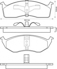 Комплект тормозных колодок BENDIX 573072B
