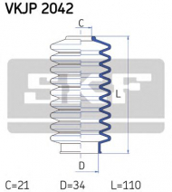 Комплект пыльника SKF VKJP 2042