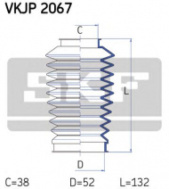 Комплект пыльника SKF VKJP 2067