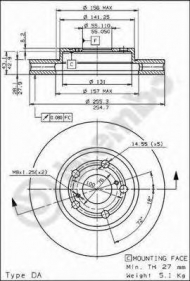 Тормозной диск BREMBO 09.6742.10