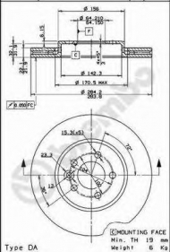 Тормозной диск BREMBO 09.7879.10