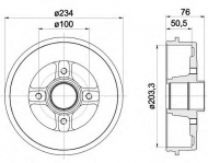Тормозный барабан MINTEX MBD044