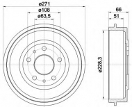 Тормозный барабан MINTEX MBD262