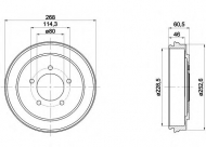 Тормозный барабан MINTEX MBD343