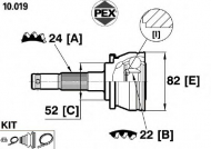 Шарнир PEX 10.019