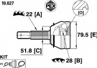 Шарнир PEX 10.027