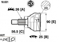 Шарнир PEX 10.031