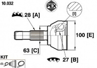 Шарнир PEX 10.032