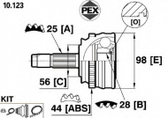 Шарнир PEX 10.123