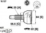 Шарнир PEX 10.127