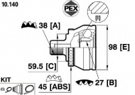 Шарнир PEX 10.140