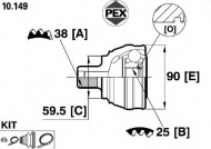 Шарнир PEX 10.149