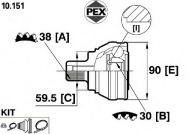Шарнир PEX 10.151
