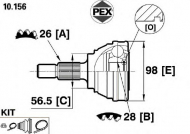 Шарнир PEX 10.156