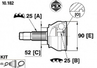 Шарнир PEX 10.182