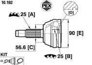 Шарнир PEX 10.192