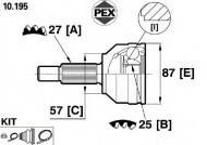 Шарнир PEX 10.195