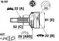Шарнир PEX 10.197