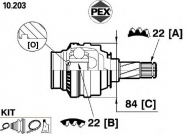 Шарнир PEX 10.203