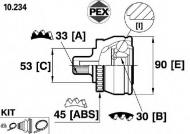 Шарнир PEX 10.234