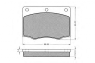 Комплект тормозных колодок PEX 7.185