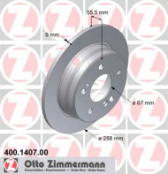 Тормозной диск ZIMMERMANN 400.1407.00