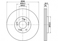 Тормозной диск HELLA 8DD 355 115-561