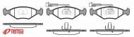 Комплект тормозных колодок METZGER 0281.32