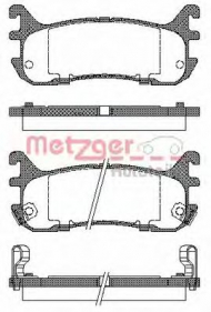 Комплект тормозных колодок METZGER 0479.02