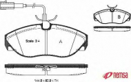 Комплект тормозных колодок METZGER 0486.11