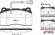 Комплект тормозных колодок METZGER 0666.22