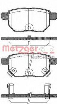Комплект тормозных колодок METZGER 1286.02