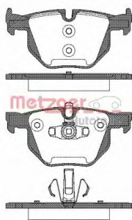 Комплект тормозных колодок METZGER 0381.70