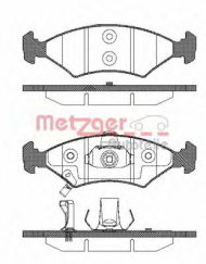 Комплект тормозных колодок METZGER 0502.22