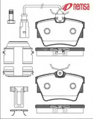 Комплект тормозных колодок METZGER 0591.12