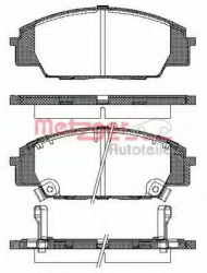 Комплект тормозных колодок METZGER 0735.02