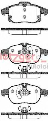 Комплект тормозных колодок METZGER 0888.40