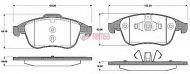 Комплект тормозных колодок METZGER 1389.00
