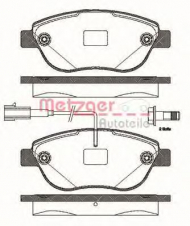 Комплект тормозных колодок METZGER 0859.12