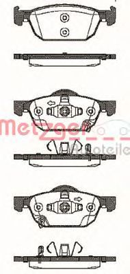 Комплект тормозных колодок METZGER 1384.02