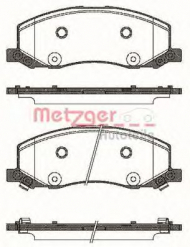 Комплект тормозных колодок METZGER 1386.02