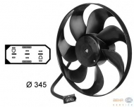 Вентилятор BEHR HELLA SERVICE 8EW 009 144-531