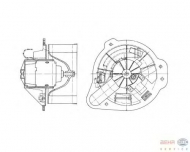 вентилятор BEHR HELLA SERVICE 8EW 009 157-591