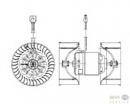 вентилятор BEHR HELLA SERVICE 8EW 009 158-051