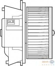 вентилятор BEHR HELLA SERVICE 8EW 351 039-321