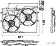 Вентилятор BEHR HELLA SERVICE 8EW 351 040-611