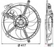 Вентилятор BEHR HELLA SERVICE 8EW 351 042-731