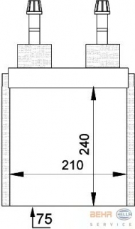 Испаритель BEHR HELLA SERVICE 8FV 351 210-761