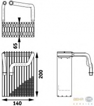 Испаритель BEHR HELLA SERVICE 8FV 351 211-361