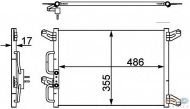 Конденсатор BEHR HELLA SERVICE 8FC 351 302-411